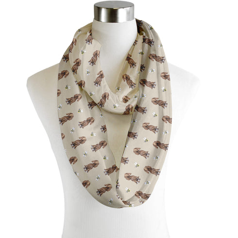 Cocker Spaniel (Working) Liver Chiffon Scarf